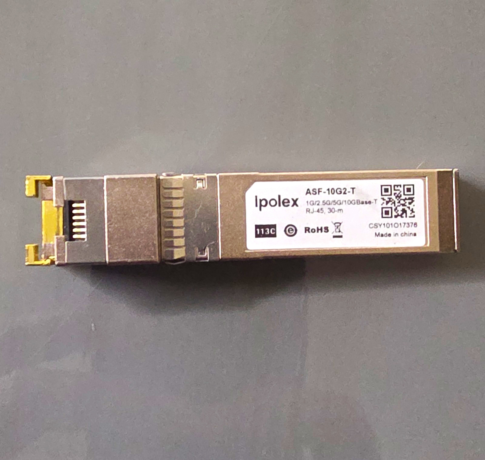 Ipolex ASF-10G2-T SFP+ 10GBASE-T to RJ-45 Transceiver 10Gbps for Cisco