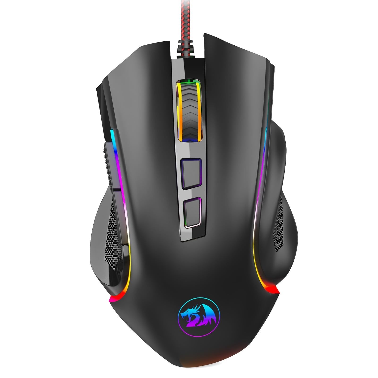 Redragon M602 RGB Gaming Mouse Wired 7200 DPI 9 Programmable Buttons Ergonomic