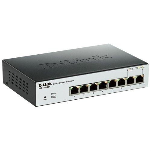 D-Link  DGS (DGS-1100-08P) 8-Ports Rack-Mountable Ethernet Switch