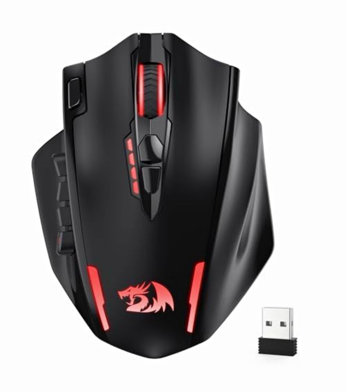 Redragon Impact M913 MAX Wireless RGB Gaming Mouse, 16 Buttons, 3200 DPI Black