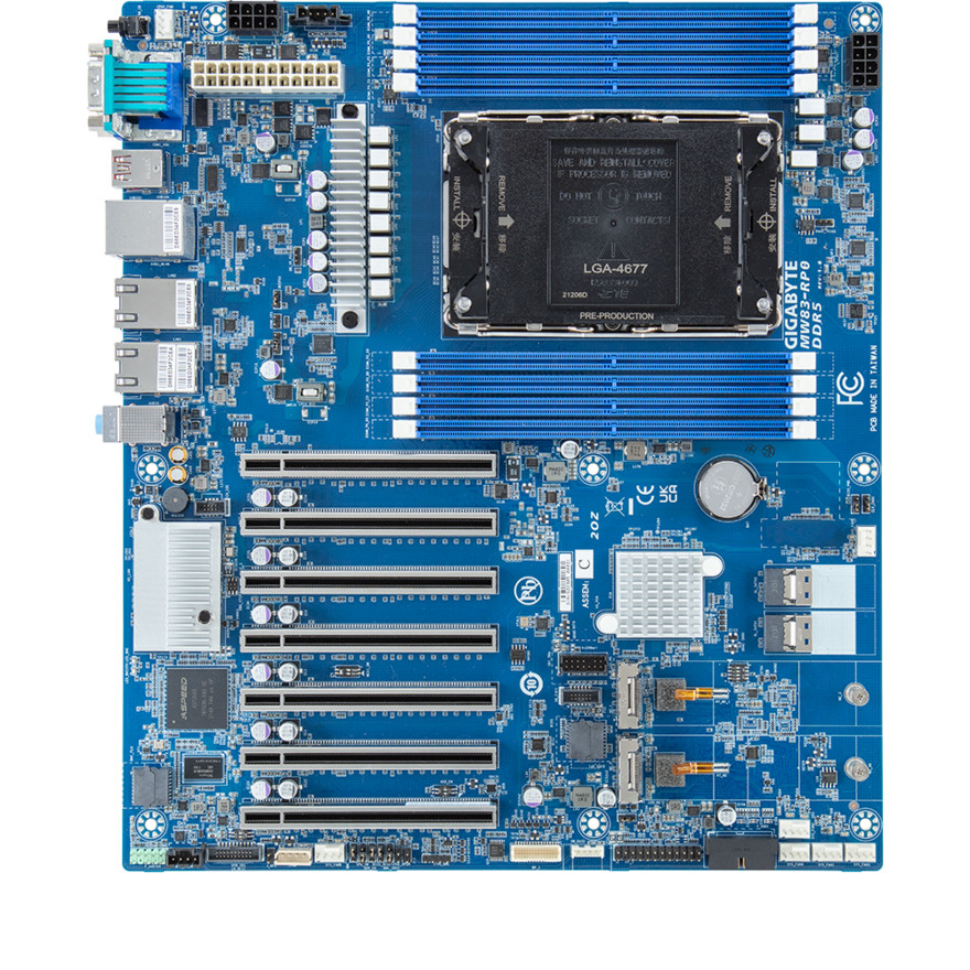 Gigabyte MW83-RP0 Motherboard lga4677 Support Intel Xeon W-3400 cpu workstation