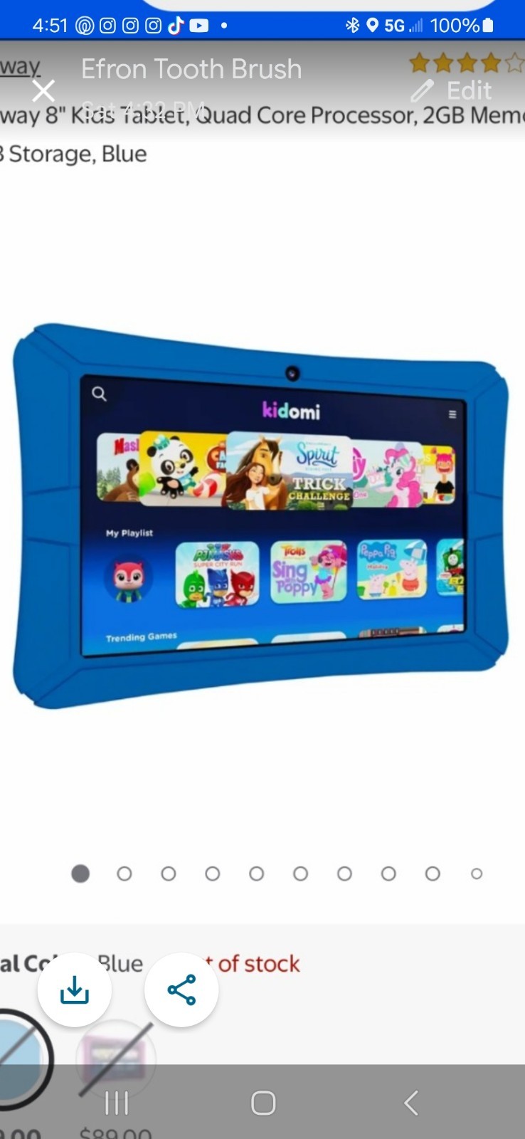Gateway 8 Inch Kids Tablet Blue And Pink Brand New In Box