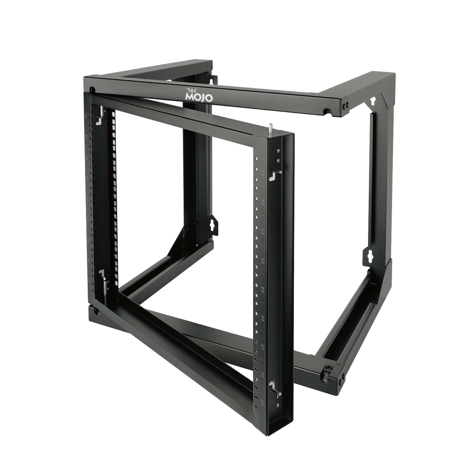 9U Wall Mount Server Rack, Open Frame Rack with Swing Gate, Network Rack Wall