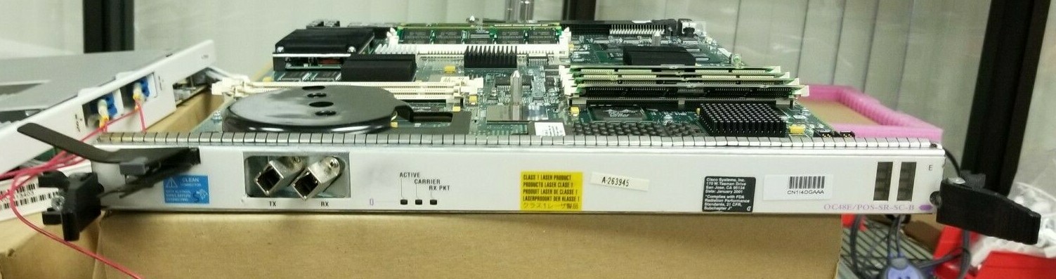 Cisco Systems OC48E / POS-SR-SC-B Fiber Optic Board