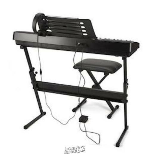 Rock Jam-Keyboard with Bluetooth Touchpad 200 Instruments Padded Stool Headphone