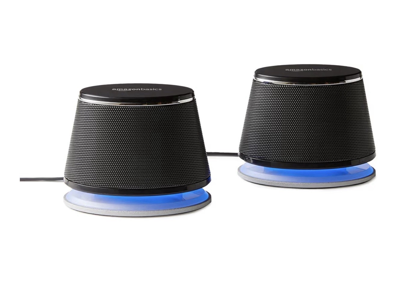 Amazon Basics Stereo 2.0 Speakers for PC or Laptop, 3.5mm Aux input, USB-Powered