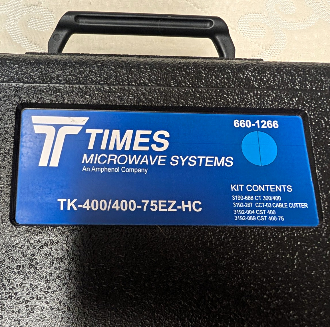 Times Microwave Systems Tool Kit Cable Prep & Crimp w/ Case TK-400