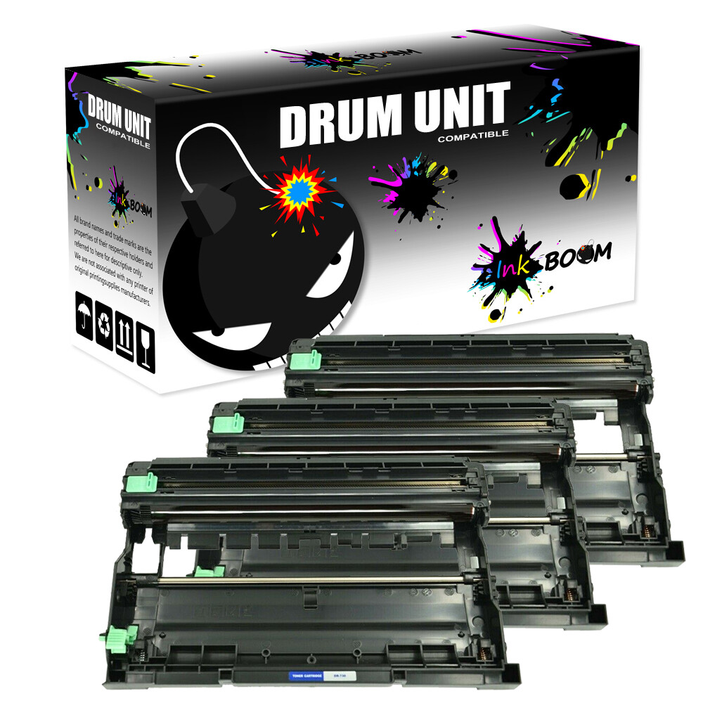 3 Drum Cartridge fit Brother DR730 DCP-L2550DW HL-L2350DW HL-L2390DW MFC-L2750DW