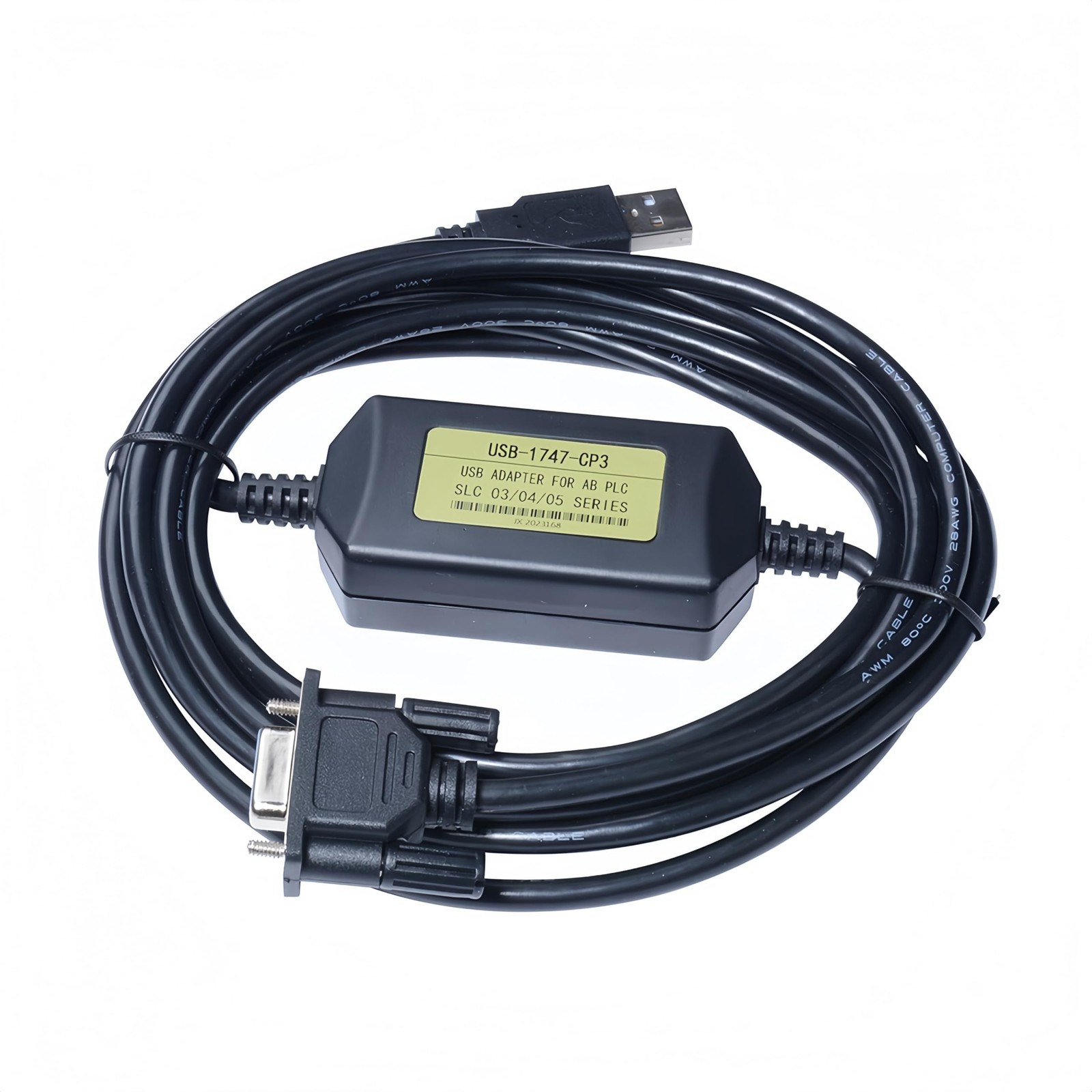 PLC Programming Cable Compatible for Allen Bradley SLC 5/03 5/04 5/05 SLC500 ...