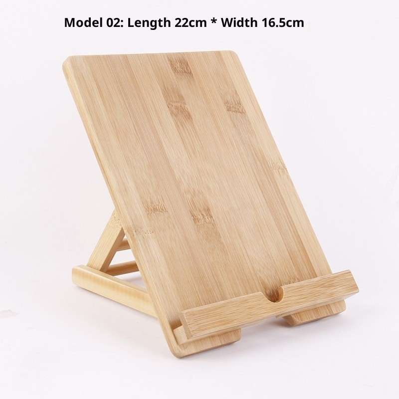 Tablet Stand Bamboo Wood Adjustable Angle for Desktop