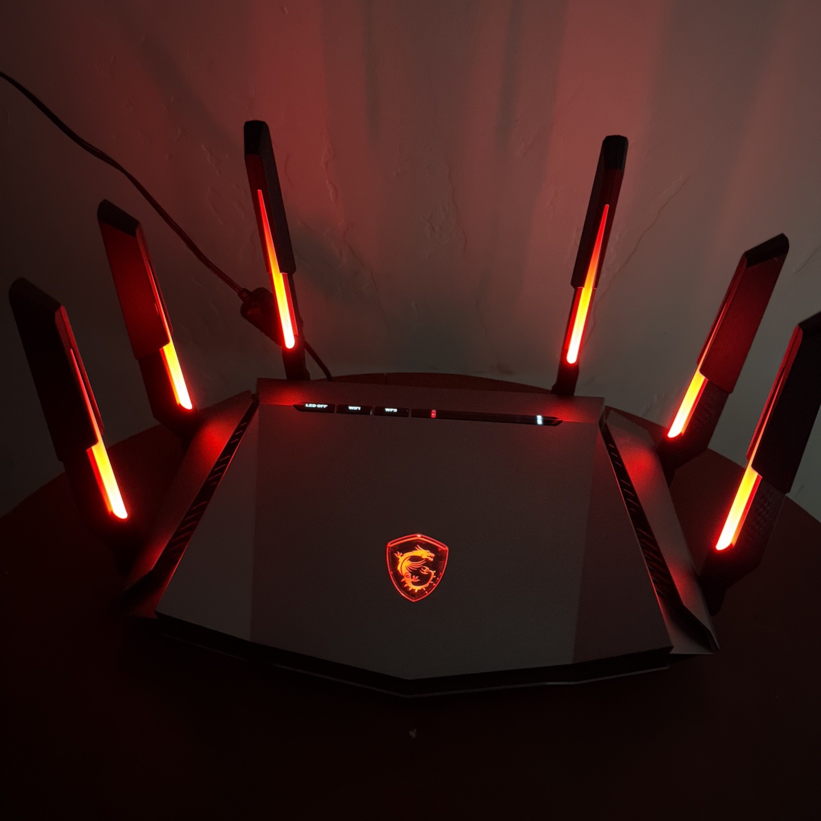 MSI RadiX AXE6600 WiFi 6E Tri-Band Gaming Router 6600 Mbps Slight Use