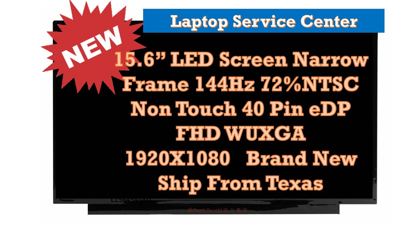 LP156WFG-SPK1 LP156WFG(SP)(K1) LGD05FE 144Hz 72% NTSC FHD LED LCD Display Screen