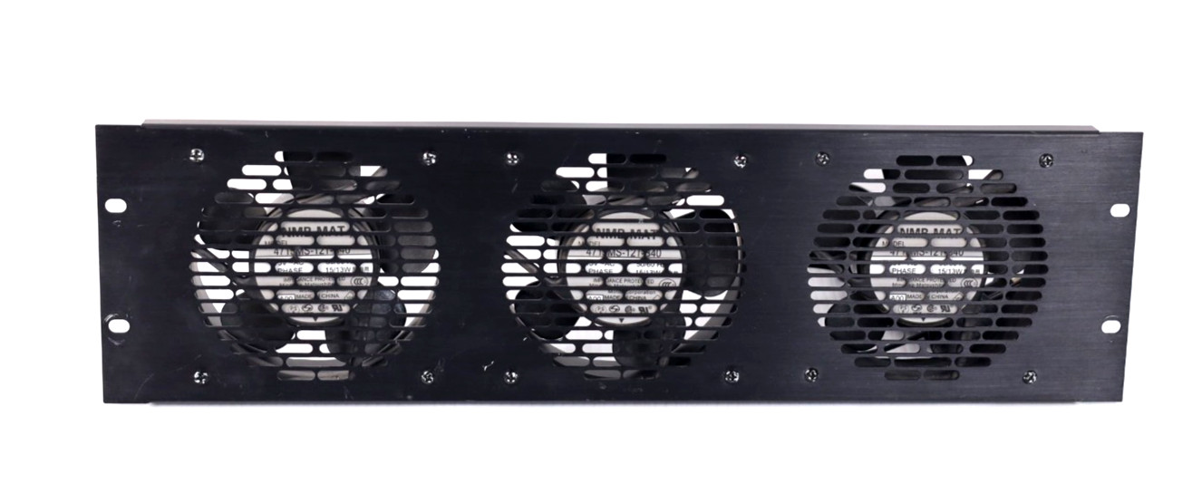 Middle Atlantic QFP-3 FP3 Anodized Exhaust or Intake 3 Fan Panel 3U w850