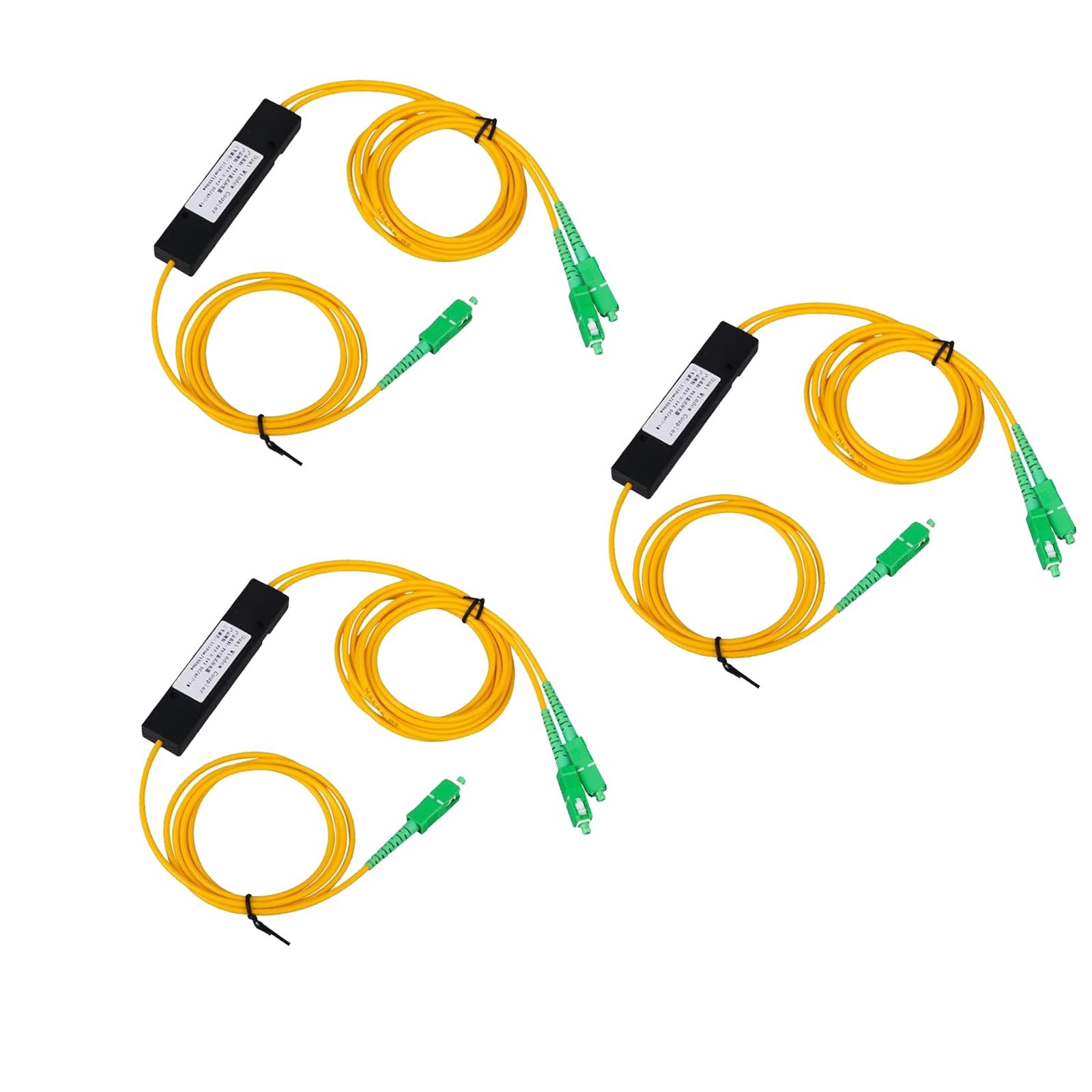 3 PCS 1 to 2 Singlemode Fiber Optical Splitter SC APC 12 Pigtail Splitter