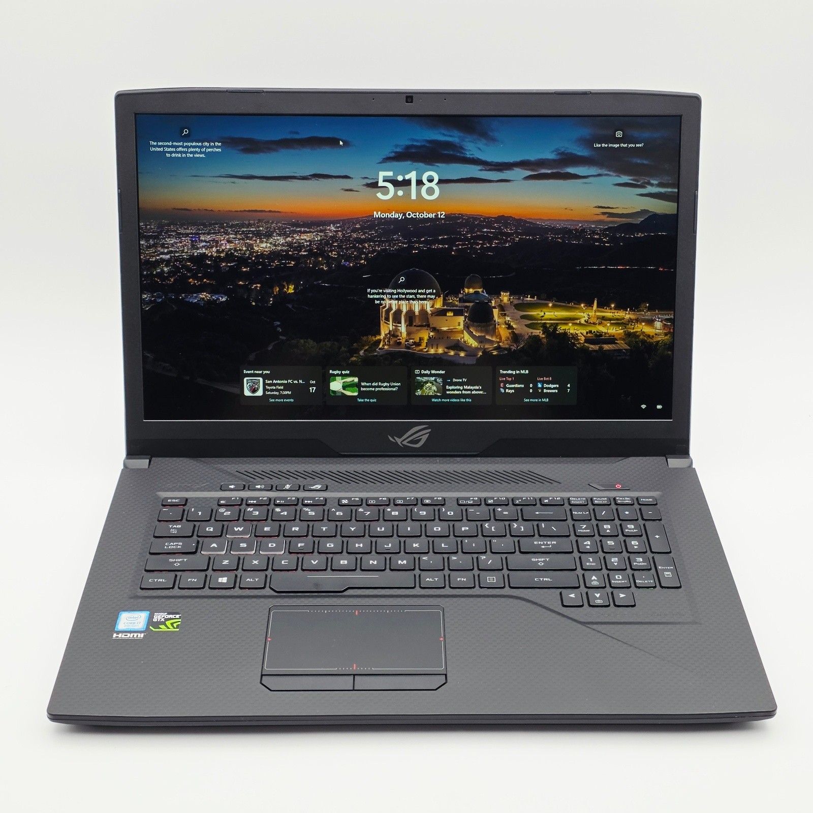 ASUS ROG Strix GL703GS 17.3in i7-8750H 16GB GTX 1070 256GB SSD 1TB HDD