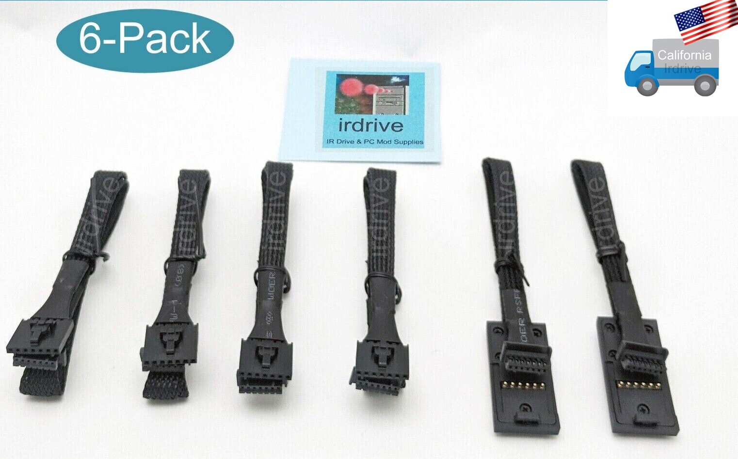 6-Pack: NEW Lian Li Uni Fan SL V2 Extended Power Cable Module & Daisy Chain Set