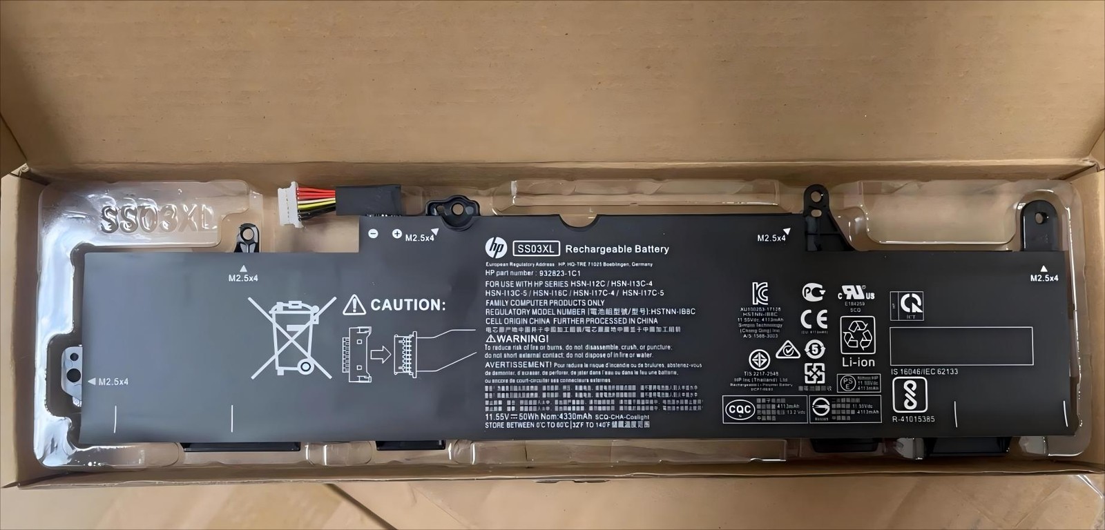 50WH Genuine SS03XL Battery For HP EliteBook 730 735 740 G5 840 G5 G6 933321-855