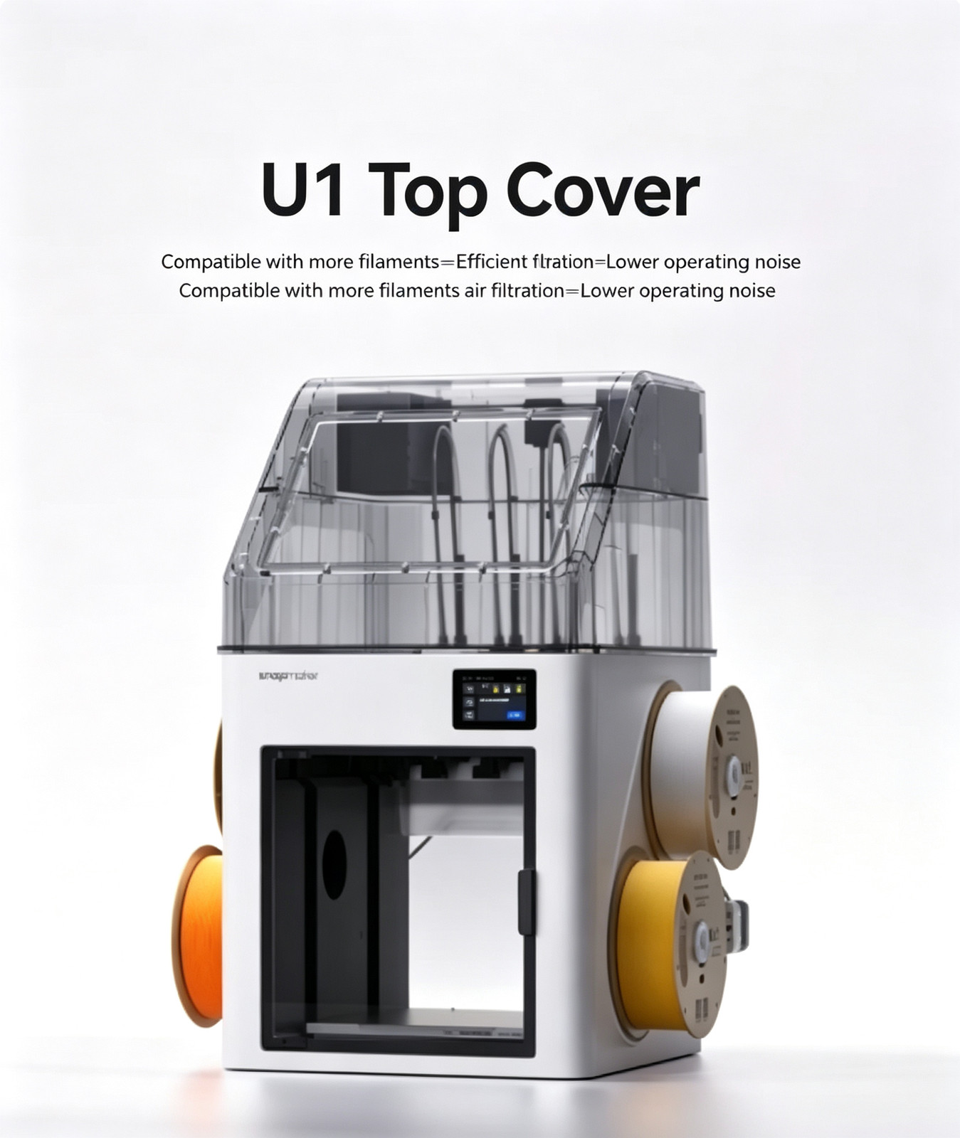 Marine‑Snapmaker U1 Top Cover Passive Heating Noise Reduction Air Filtration