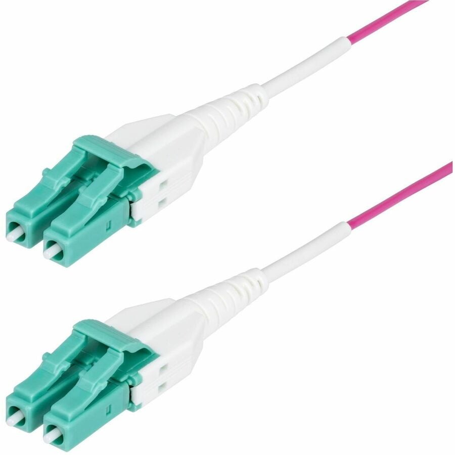 StarTech OM4RLCLC2M 2m LC to LC Fiber Optic Cable Erika Violet