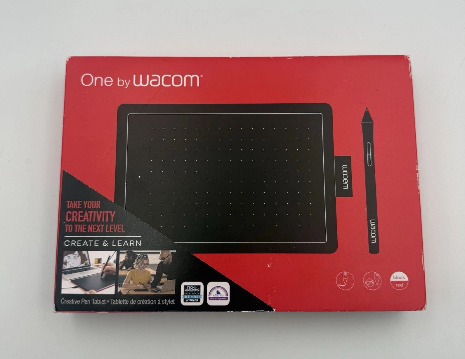 One by Wacom CTL-472 Digital Graphics Drawing Tablet Small Pen Pad for PC Mac