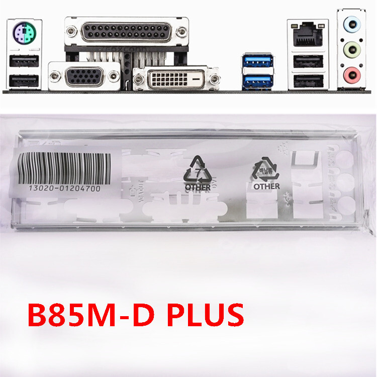 Original For ASUS B85M-D PLUS Shield I/O IO Rear Baffle Backplate Motherboard