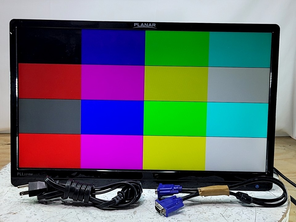 Planar PLL2210W 997-6897-00 Widescreen LED Monitor 22" VGA DVI NO STAND GRADE B