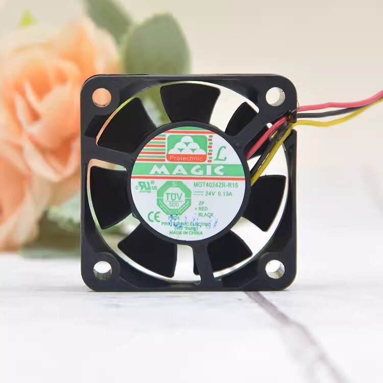 1PCS MGT4024ZR-R15 4015 24V 0.13A 4CM 3-Wire Cooling Fan