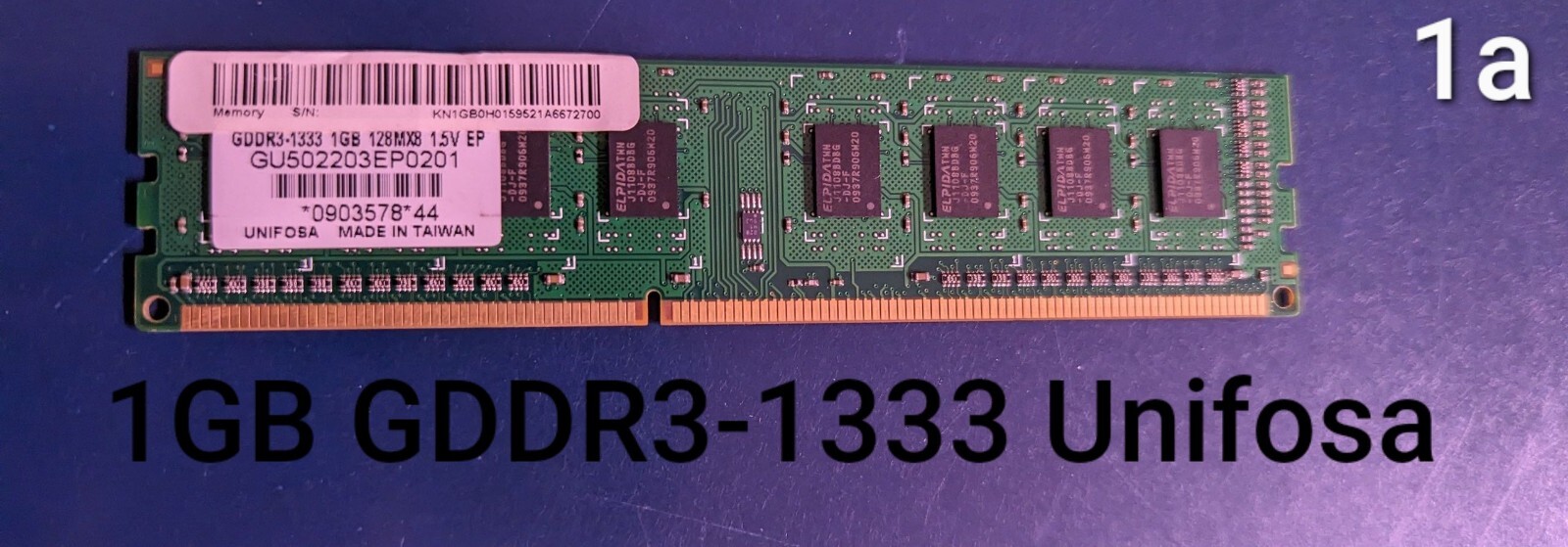 Unifosa 1GB GDDR3-1333 RAM