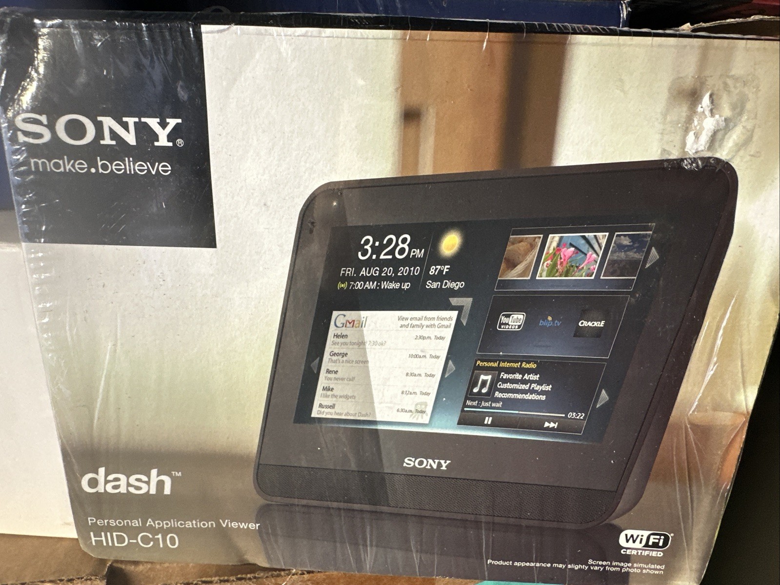 Sony Dash HID-C10 Personal Internet Viewer New In Box VERY RARE