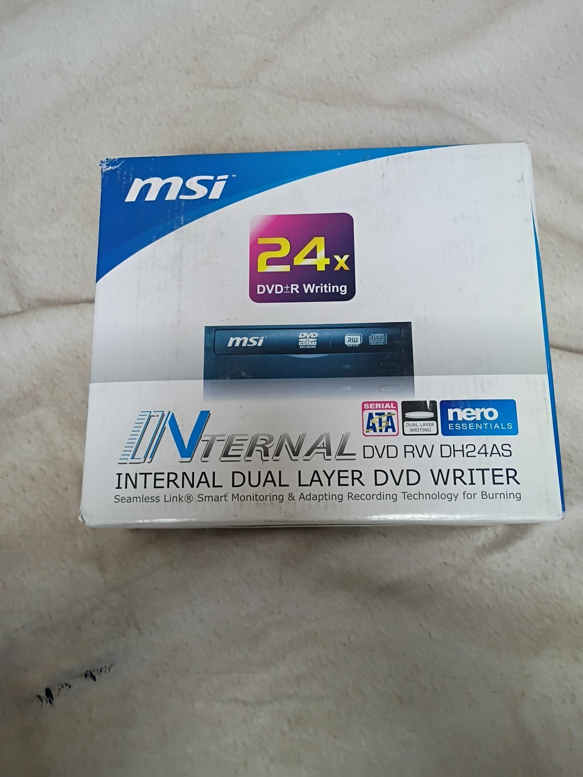 New MSI Internal DVD Writer 24X Dual Layer (msi dvd rw dh24as)