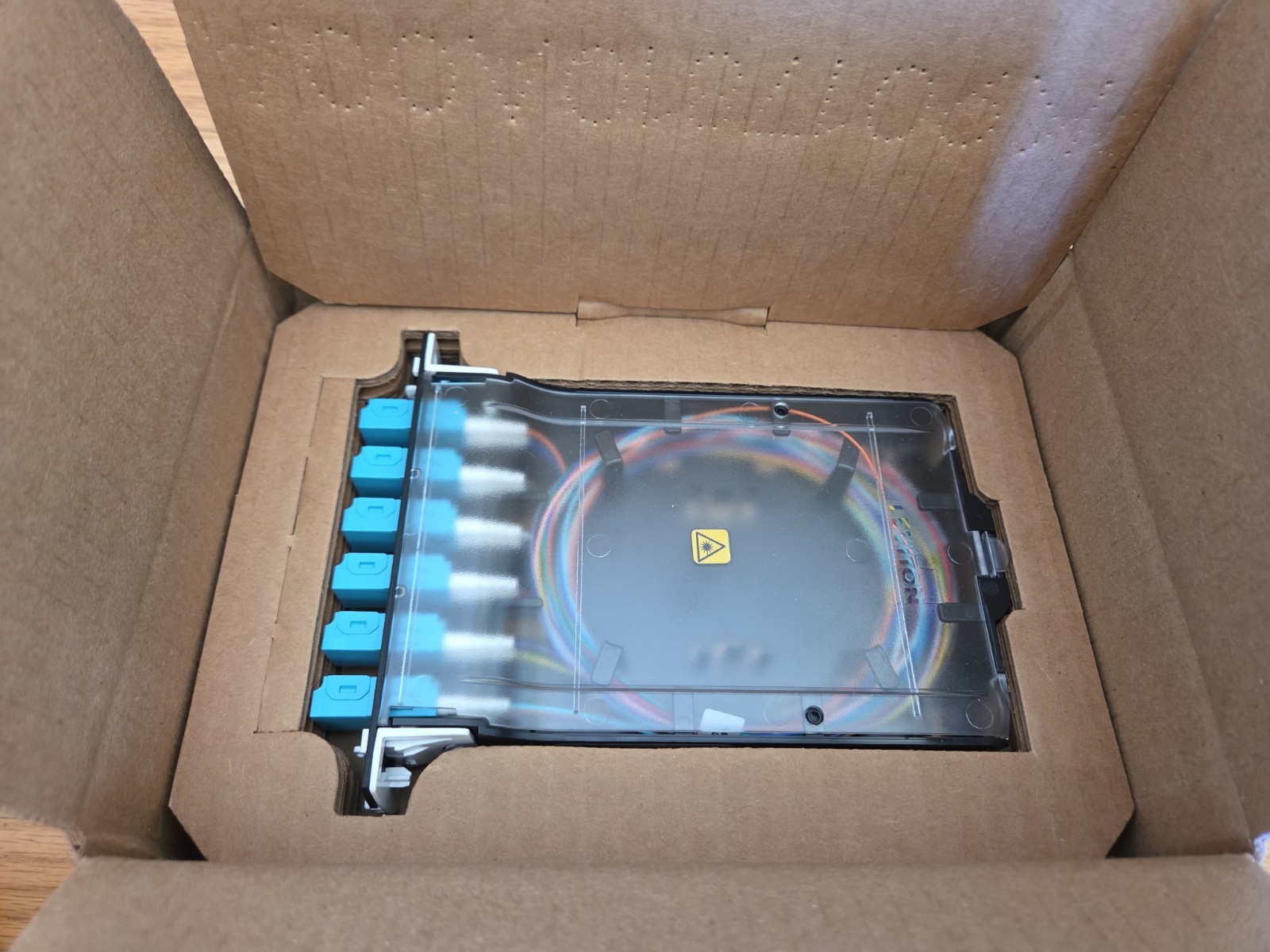 NEW Leviton SPLCS 2QL SDX Splice Module 12F OM4 DPLX LC SH OPT-X AQUA 12 Fiber