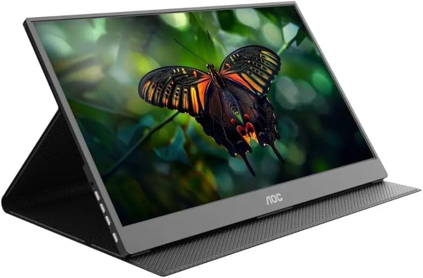 AOC 16T15 15.6" USB-C Viewable Portable Monitor 220 cd/m2 800:1 Speakers