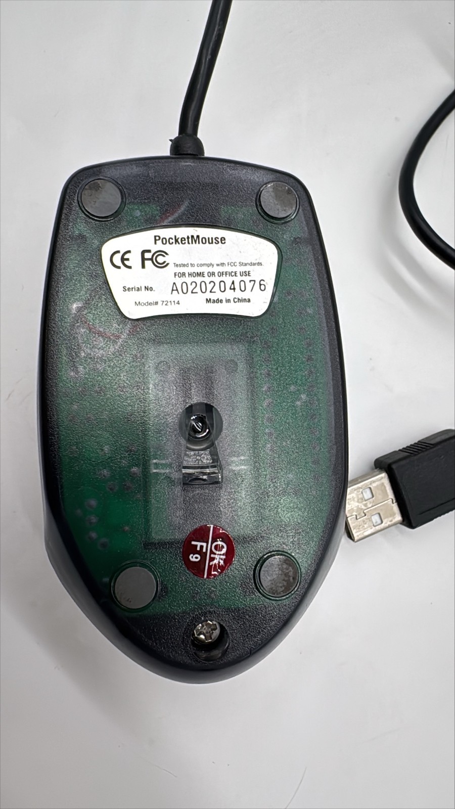 Kensington PocketMouse Compact Lightweight USB Mouse Travel Friendly