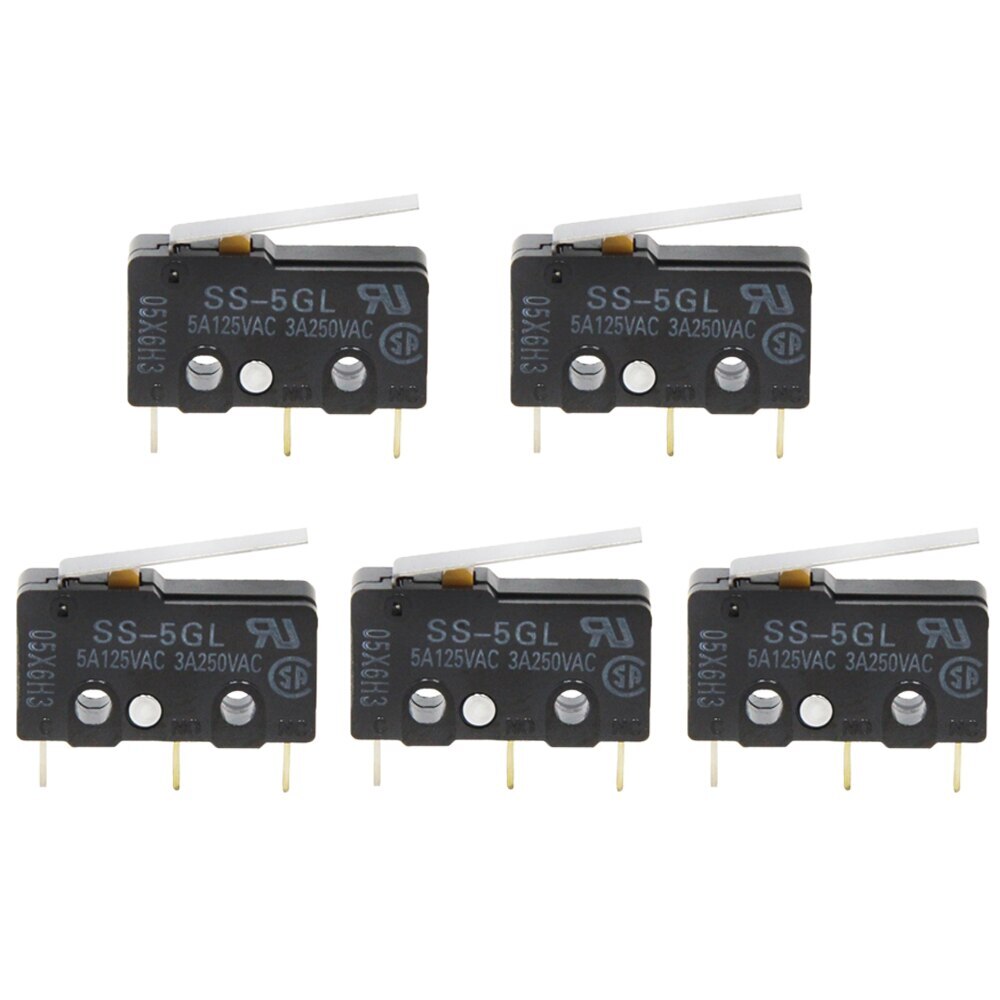 5PCS Micro Limit Switch OMRON SS-5GL 5A 125V 1.47N 3D Printer Endstop RAMPS1.4