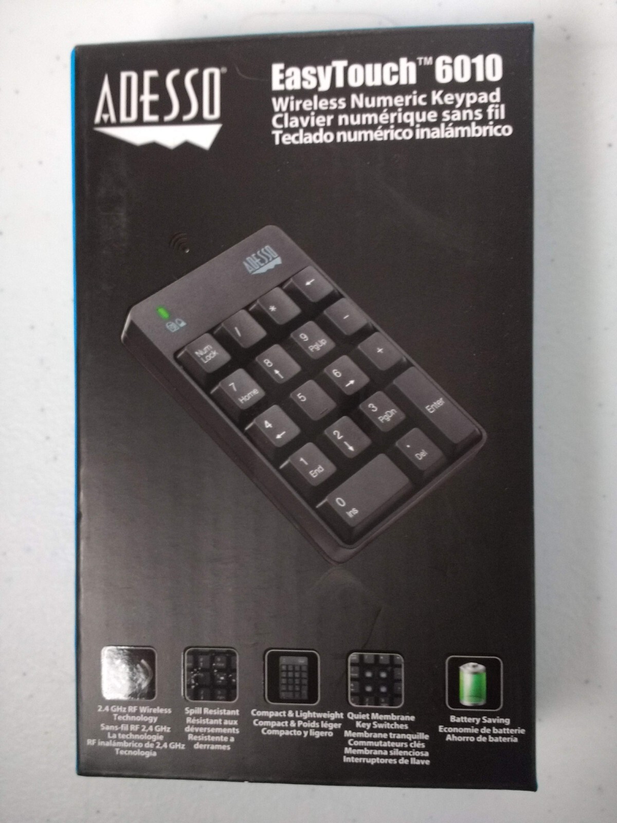 Factory Sealed Adesso EasyTouch 6010UB 18-Key Numeric Keypad     