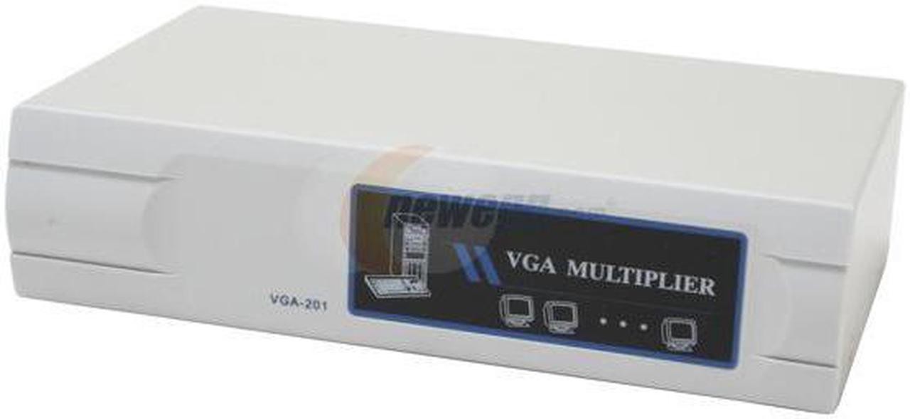 SVGA VGA XGA Splitter Amplifier Multiplier 2-Way Powered 400MHz
