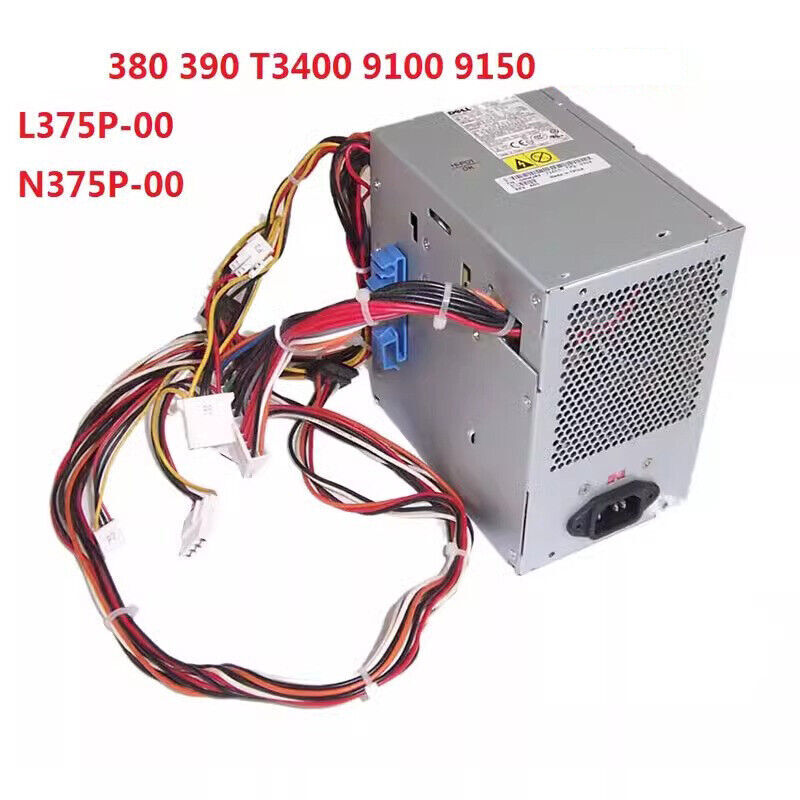 N375P-00 Computer Power Supply L375P-00 For DELL 375W 9150 9100 9200 390 T3400