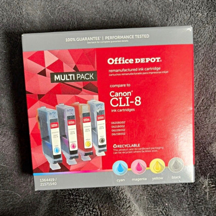 Office Depot Inkjet Multipack for Canon CLI-8 CMYK