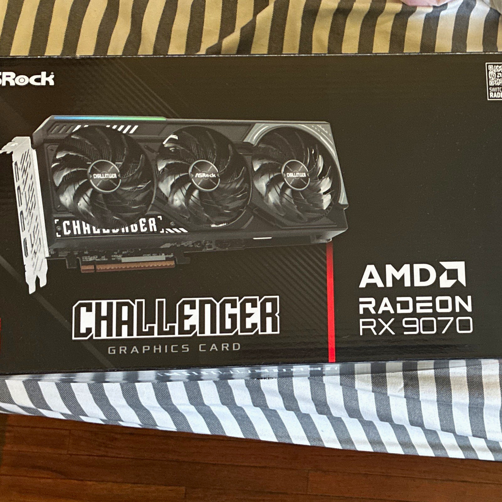 ASRock Challenger Radeon RX 9070 PCIe x16 Multi-Monitor HDMI/DP 8+8Pin