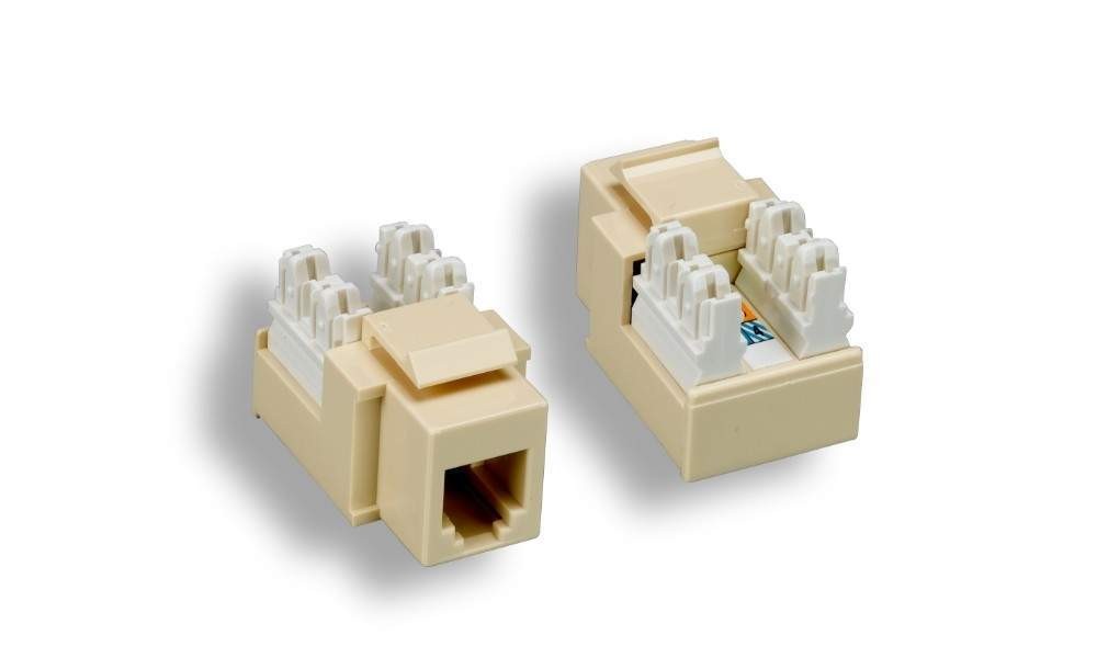 Phone RJ-11 RJ-12 KEYSTONE JACK IVORY