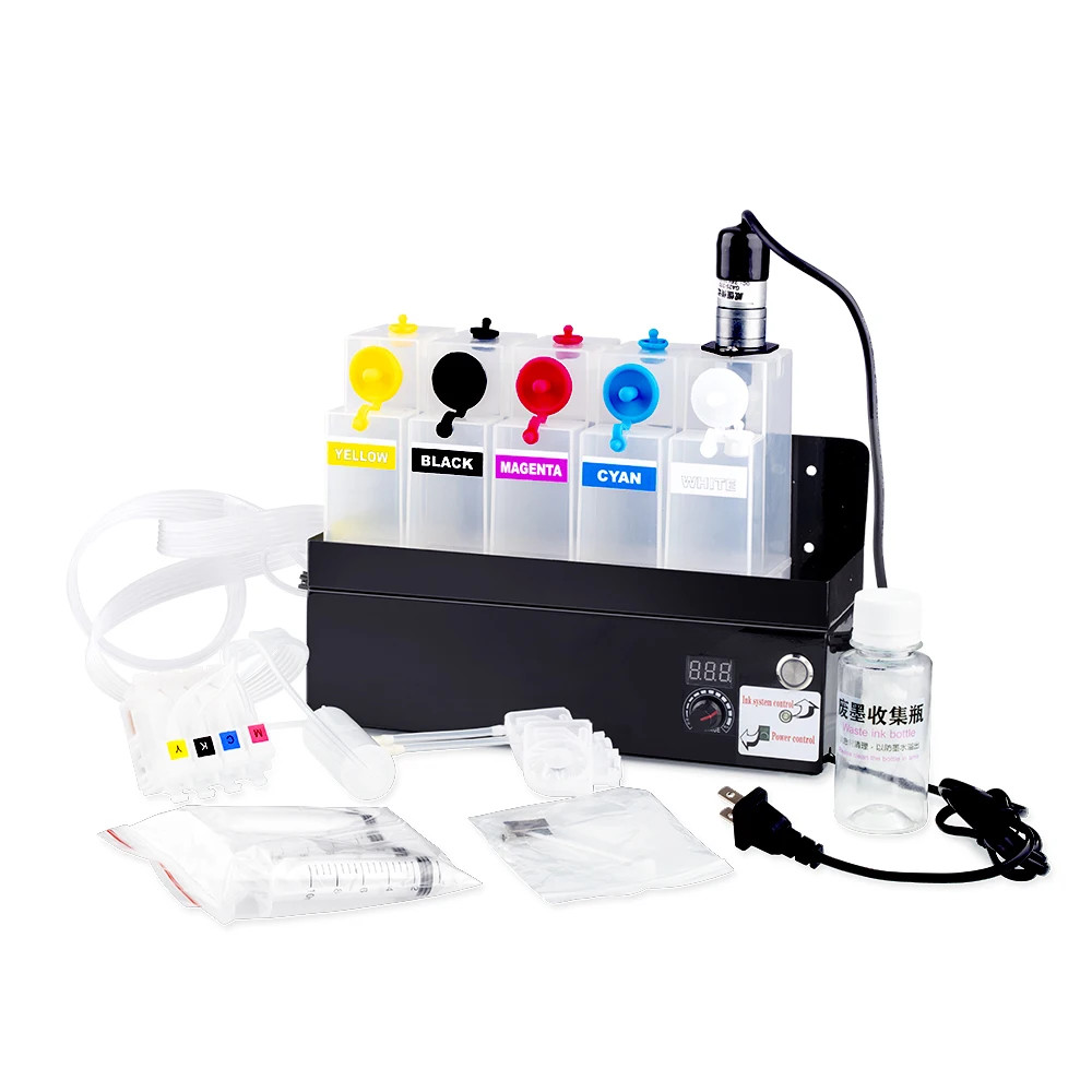 5 Colors CISS DTF White Ink Circulation System Ink Tank for Epson A3 DTF Printer