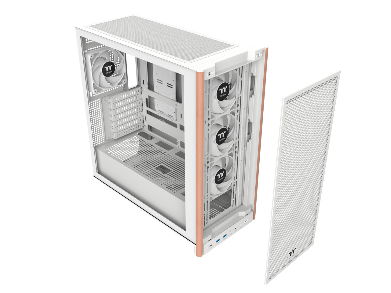 Thermaltake S370 WS; Mid Tower Chassis; Wood Front Trim; 4x120mm CT120 PWM Fans