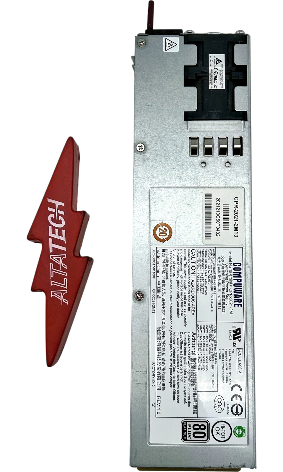SuperMicro CPR-2021-2M1 COMPUWARE 2000W 80+ PLATINUM POWER SUPPLY