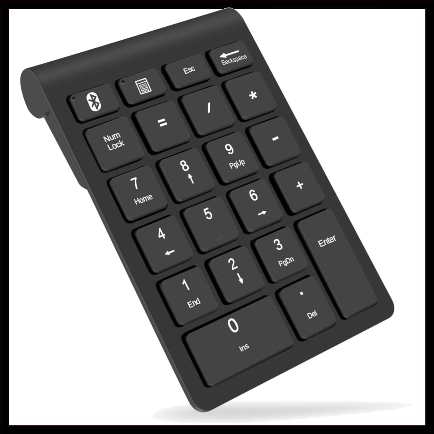 Wireless Bluetooth Numeric Keypad for Laptop - 22-Key Compact Keyboard for Of...