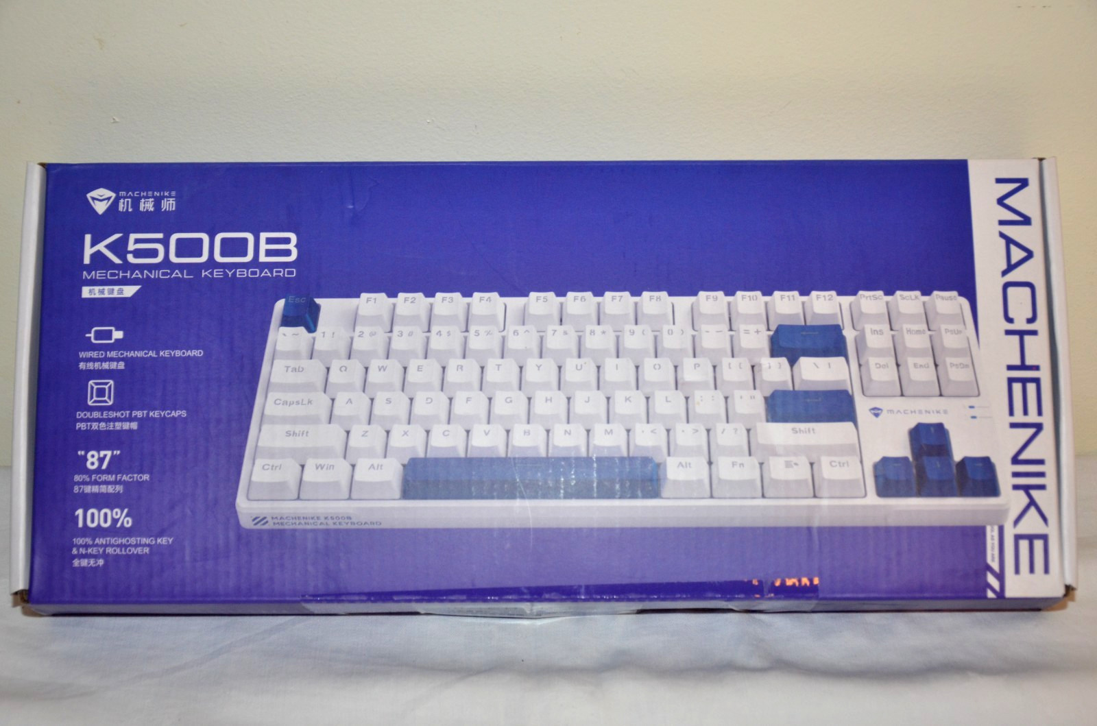 Machenike K500-B Mechanical Gaming Keyboard For PC NEW open box