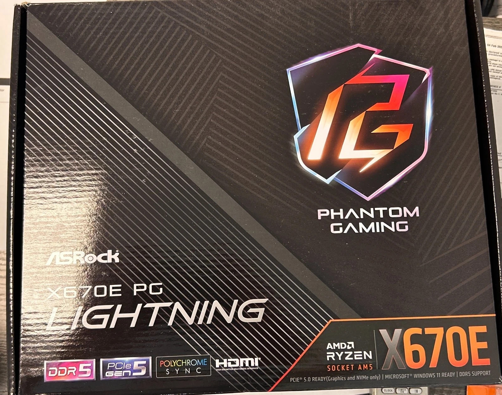 X670E PG Lightning Support AM5 RYZEN 7000 Series Processors Motherboard