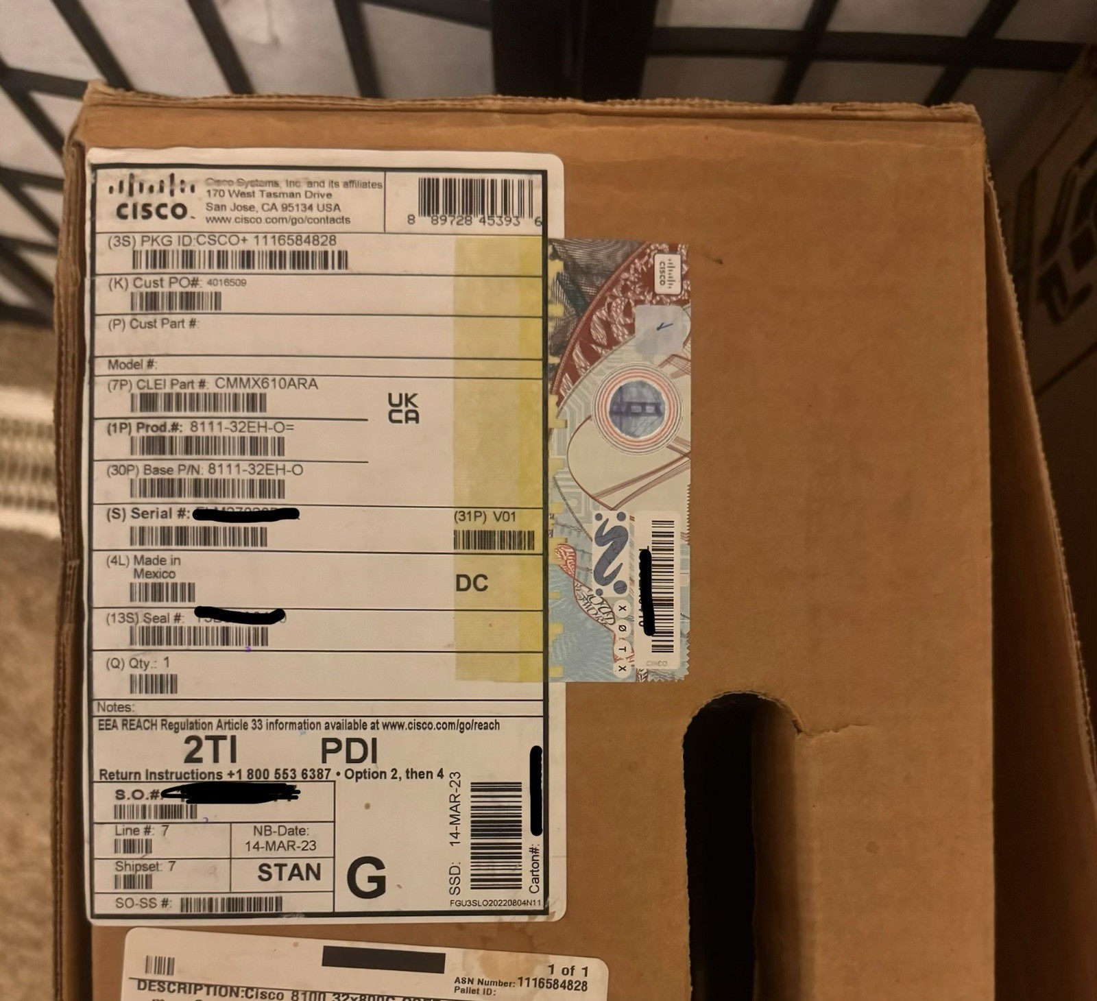 NEW CISCO 8111-32EH-O Router 1 RU 32 x 800G or 64 x 400GbE(QSFP-DD800)