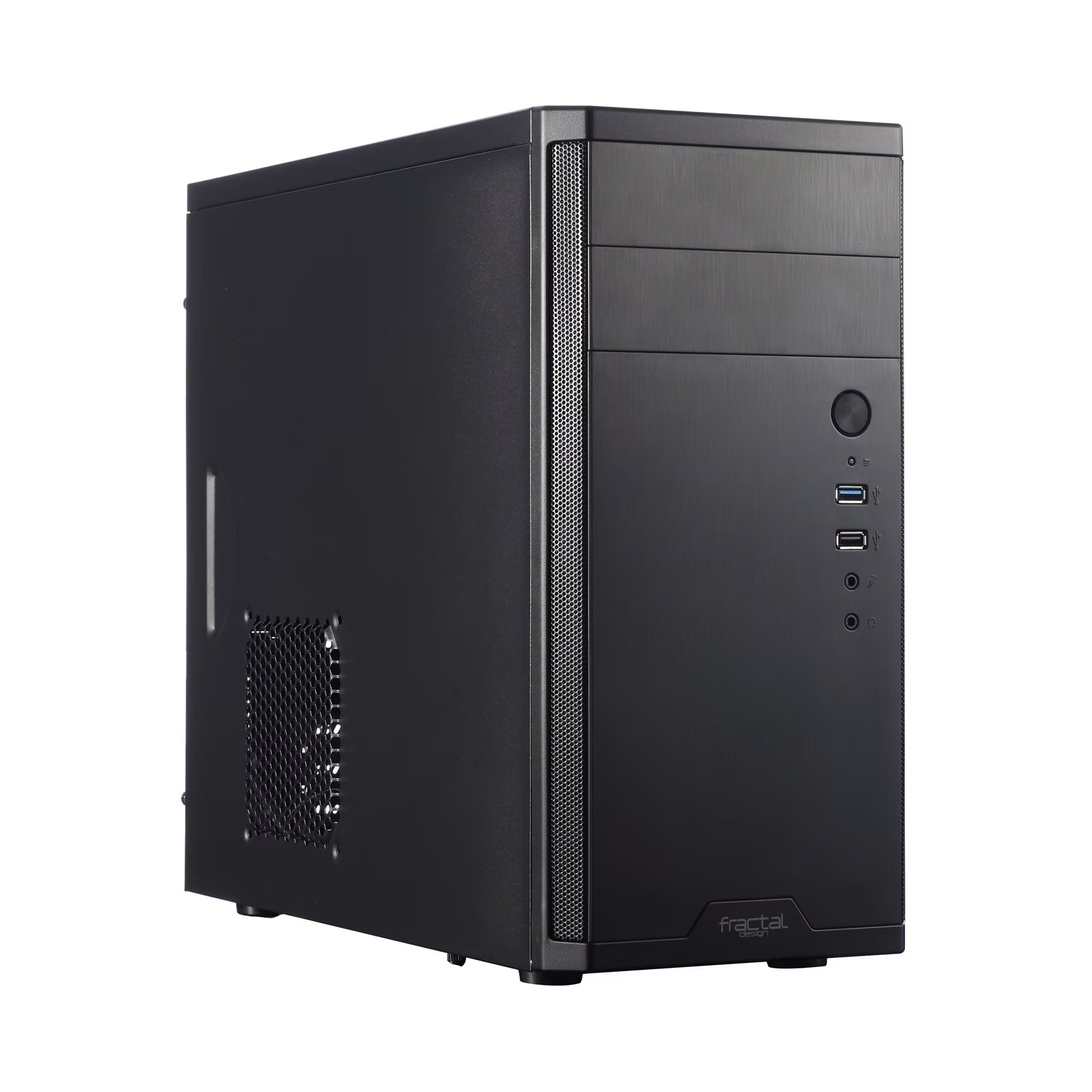 Fractal Design - Core 1100, Black, Micro ATX, Mini Tower PC Case - Black