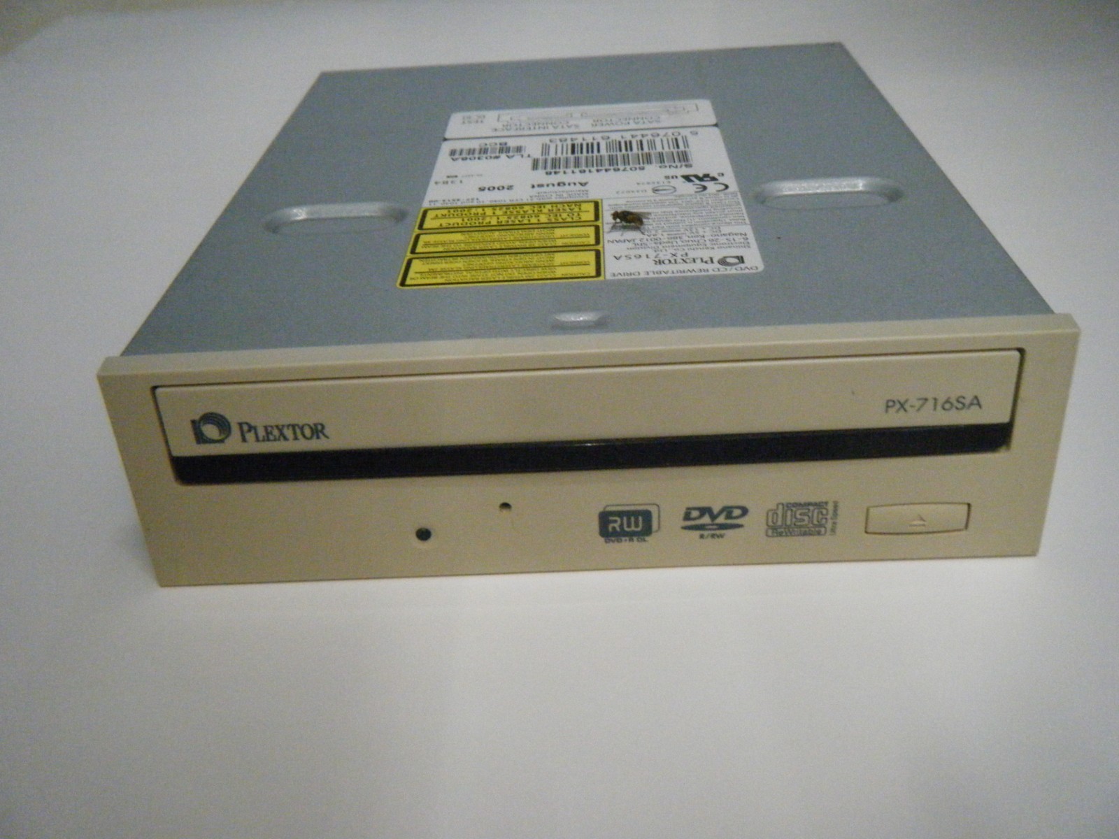 Internal PLEXTOR PX-716SA DVD/CD SATA Writer for Parts or repair
