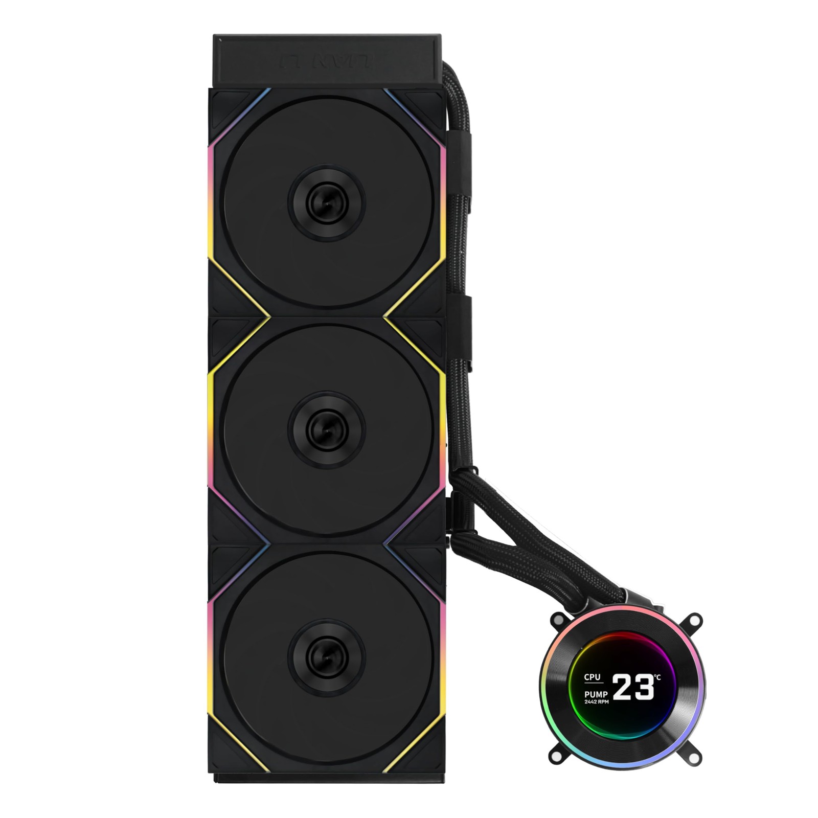 Lian Li Hydroshift II-C 360TL RGB Liquid CPU Cooler - 360mm AIO - 3X 120 RGB ...